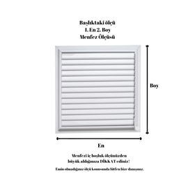 Alupan 35 x 35 cm Alüminyum Menfez Banyo WC Havalandırma Panjur