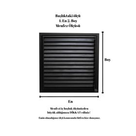 Alupan Alüminyum 45x50 cm Menfez Banyo WC Havalandırma Panjur
