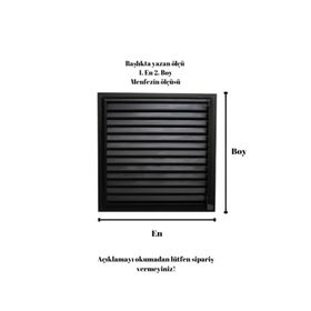 Alupan Alüminyum 55x45 cm Menfez Banyo WC Havalandırma Panjur