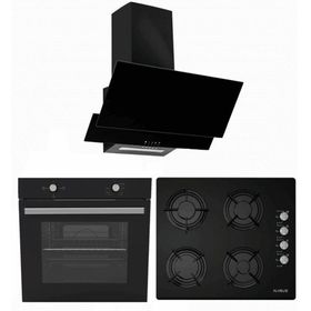 Alveus AD07-A10-AF850 Siyah 3'lü Ankastre Set