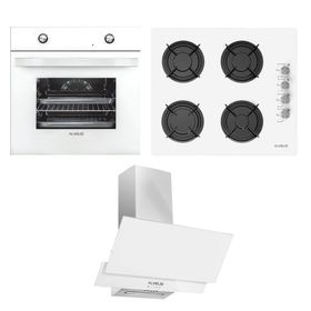 Alveus ALV MFA 604 M - ALV GLS 640 BL - ALV F17 60 3'lü Beyaz Ankastre Set
