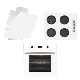 Alveus ALV MFA 627 - ALV GLS 640 - ALV MOD 3000 3'lü Beyaz Ankastre Set