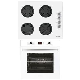 Alveus ALV MFA 627 - ALV GLS 640 Beyaz 2'li Ankastre Set