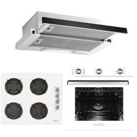 Alveus Destiny 614 MFA 614 - GLS 640 - F6 ECR 3'lü Beyaz Ankastre Set