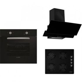 Alveus F17 - GLS640 - MFA604 Siyah 3'lü Ankastre Set