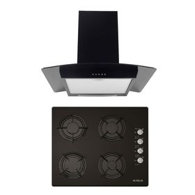 Alveus GLS 640-İBER Siyah 2'li Ankastre Set