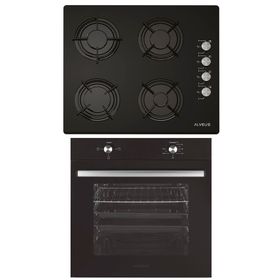 Alveus GLS 640 MFA - 627 Siyah 2'li Ankastre Set