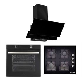 Alveus MFA 604 M - GLS 640 Bl - F17/60 3'lü Siyah Ankastre Set
