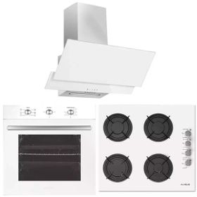 Alveus MFA604 - GLS640 - F17/60 Beyaz 3'lü Ankastre Set
