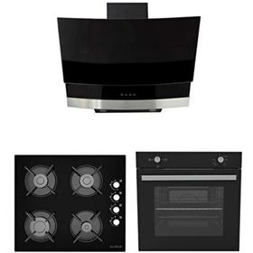 Alveus MOD NOF - GLS640 - MFA604 Siyah 3'lü Ankastre Set