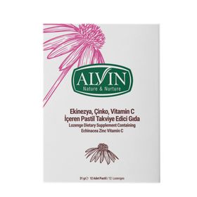 Alvin Ekinezya Çinko Vitamin C İçeren 12 Pastil