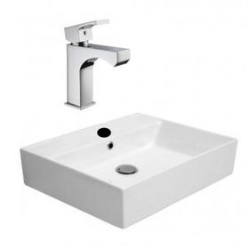 Alvit 38x50 cm Tezgahüstü Setüstü Lavabo