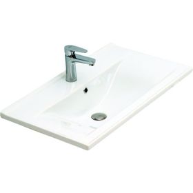 Alvit 80 cm Beyaz Dolap Uyumlu Thin Lavabo