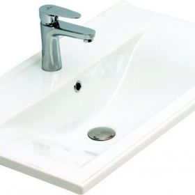 Alvit 80 cm Beyaz Dolap Uyumlu Thin Lavabo