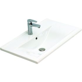 Alvit 80 cm Beyaz Dolap Uyumlu Thin Lavabo
