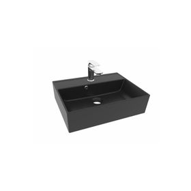 Alvit Architect Siyah 38x50 Cm Tezgah Üstü Lavabo