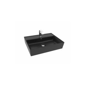 Alvit Architect Siyah 38x50 Cm Tezgah Üstü Lavabo