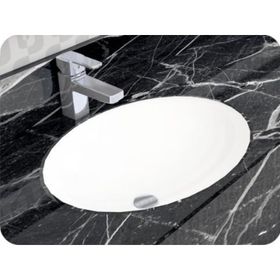 Alvit Hilton 37x47 cm Tezgah Altı Oval Yapıştırma Lavabo