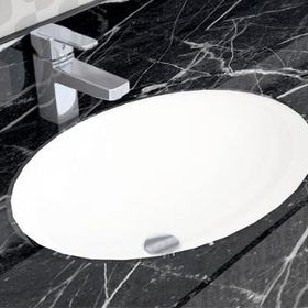Alvit Hilton 37x47 cm Tezgah Altı Oval Yapıştırma Lavabo