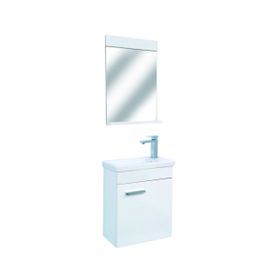 Alvit Slim Beyaz 45 Cm Banyo Dolabı