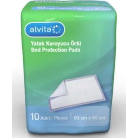 Alvita 10 Adet 60 cm x 90 CM Yatak Koruyucu Örtü