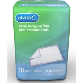 Alvita 10 Adet 60 cm x 90 CM Yatak Koruyucu Örtü