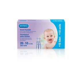 Alvita 20+10 Adet 5 ml Serum Fizyolojik