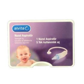Alvita 5 Tek Kullanımlık Uç 1 Nazal Aspiratör