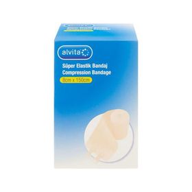 Alvita 8 cm x 150 cm Süper Elastik Bandaj