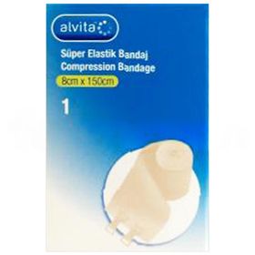 Alvita 8 cm x 150 cm Süper Elastik Bandaj