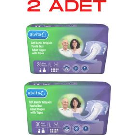 Alvita L Beden Belbantlı 2x30 Adet Hasta Bezi