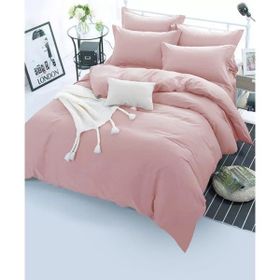 Always Ranforce Çift Kişilik Antrasit Pudra 200x220 cm Nevresim Takımı
