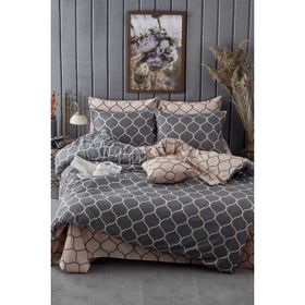 Always Ranforce Çift Kişilik Kahverengi 200x220 cm Nevresim Takımı