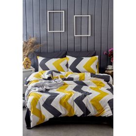 Always Ranforce Çift Kişilik Sarı 200x220 cm Nevresim Takımı