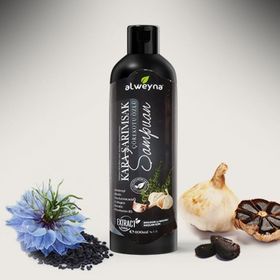 Alweyna 400 ml Kara Sarımsak Çörekotu Özlü Bitkisel Şampuan
