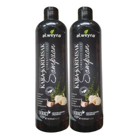 Alweyna Kara Sarımsak ve Çörekotu Özlü 2x400 ml Bitkisel Şampuan