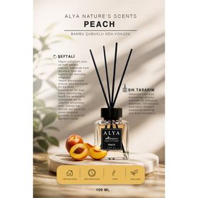 Alya 100 ml Nature's Scents Peach Bambu Çubuklu Oda Kokusu
