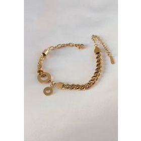 AlyaStore 316L Çelik Gold Renk 2'li Zincir Model Kadın Bileklik