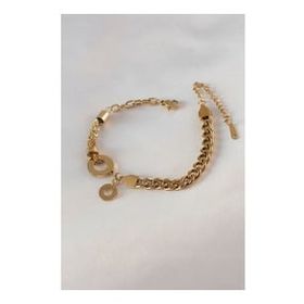 AlyaStore 316L Çelik Gold Renk 2'li Zincir Model Kadın Bileklik