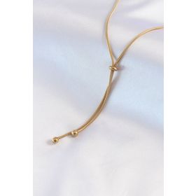 AlyaStore 316L Çelik Gold Renk Asansör Model Kadın Kolye