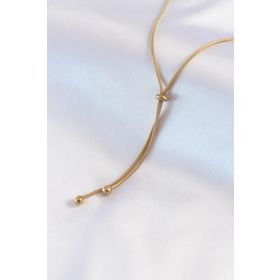 AlyaStore 316L Çelik Gold Renk Asansör Model Kadın Kolye