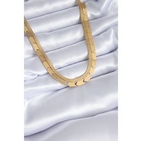 AlyaStore 316L Çelik Gold Renk İtalyan Zincir Model Beyaz Kalp Figür Kadın Kolye