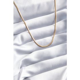 AlyaStore 316L Çelik Gold Renk İtalyan Zincir Model Beyaz Kalp Figür Kadın Kolye