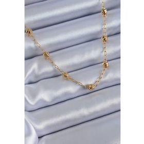AlyaStore 316L Çelik Gold Renk Kadın Şans Kolyesi