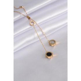 AlyaStore 316L Çelik Gold Renk Kadın Şans Kolyesi