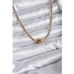 AlyaStore 316L Çelik Gold Renk Kadın Şans Kolyesi