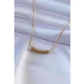 AlyaStore 316L Çelik Gold Renk Kadın Şans Kolyesi
