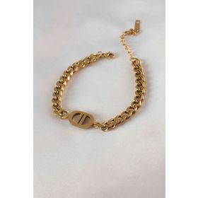 AlyaStore 316L Çelik Gold Renk Kalın Zincir Model Kadın Bileklik