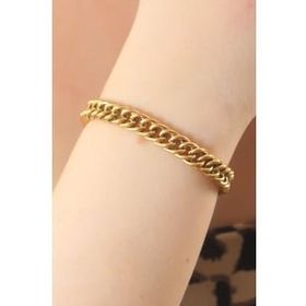 AlyaStore 316L Çelik Gold Renk Kalın Zincir Model Kadın Bileklik
