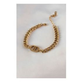 AlyaStore 316L Çelik Gold Renk Kalın Zincir Model Kadın Bileklik